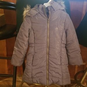 Grey Calvin Klein Winter Coat